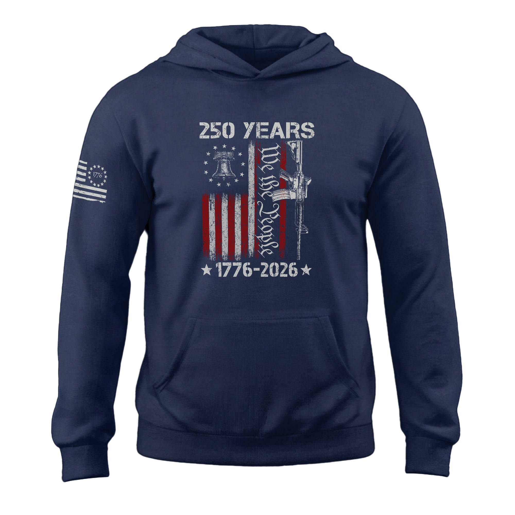 America 250th Anniversary 1776-2026 Semiquincentennial Hoodie – We The People Commemorative Patriotic Eagle Flag Edition