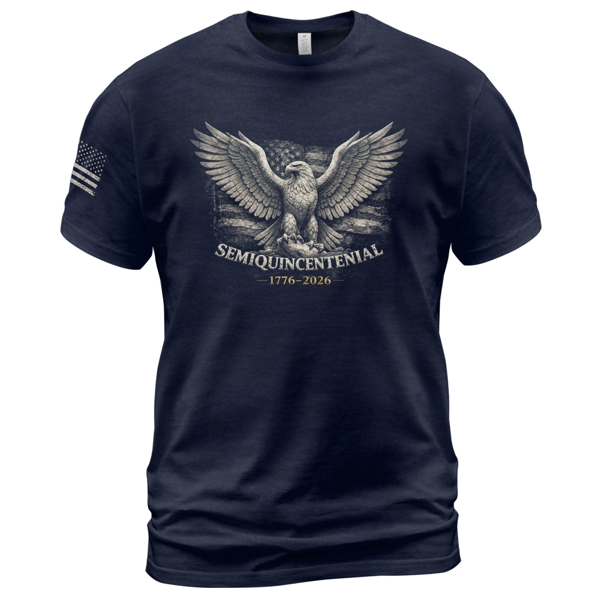 America 250th Anniversary 1776-2026 Semiquincentennial T-Shirt – US Flag Eagle 250th Birthday Retro Patriotic Men's Apparel