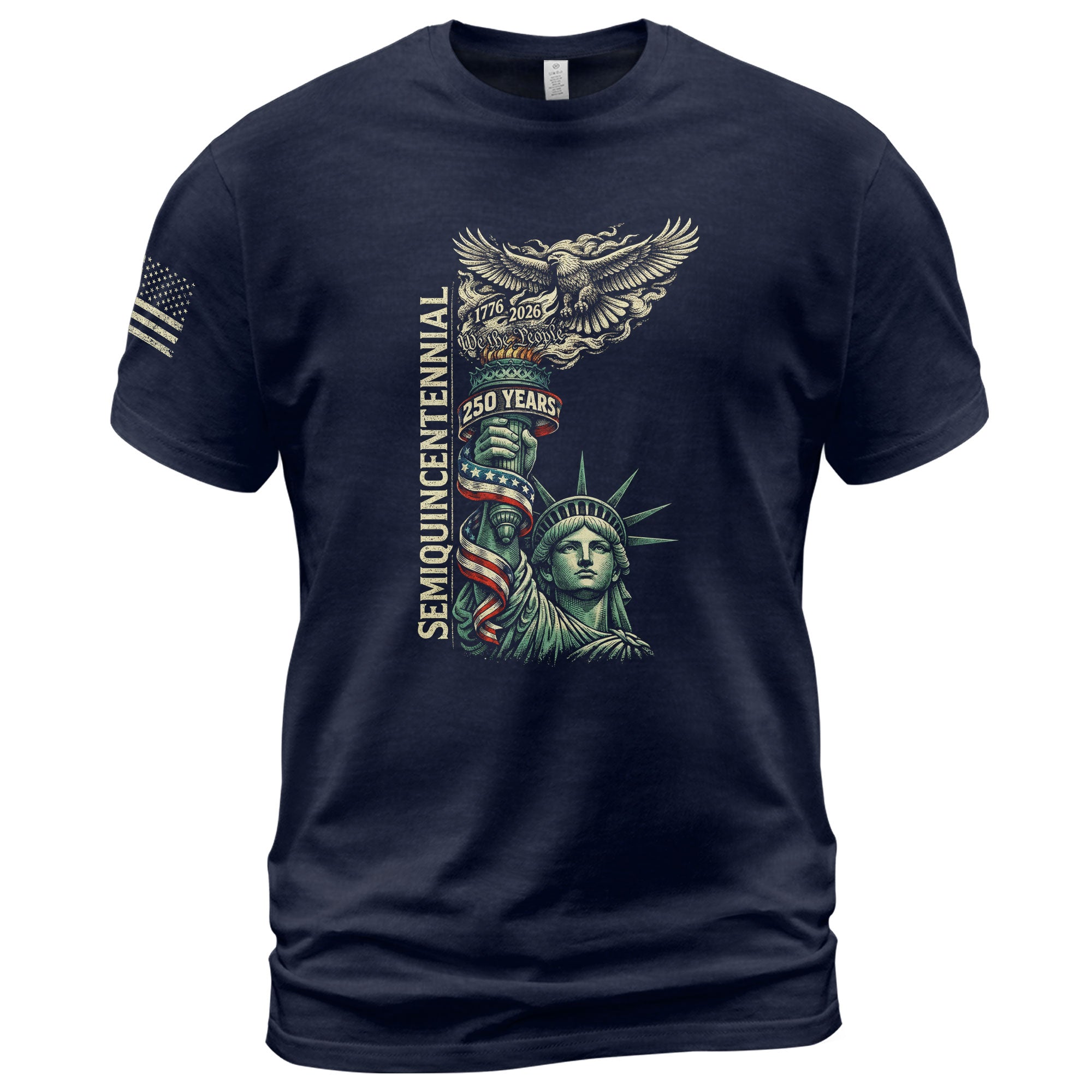 American Semiquincentennial 250 Years Liberty Torch & Eagle Heritage Shirt 1776–2026