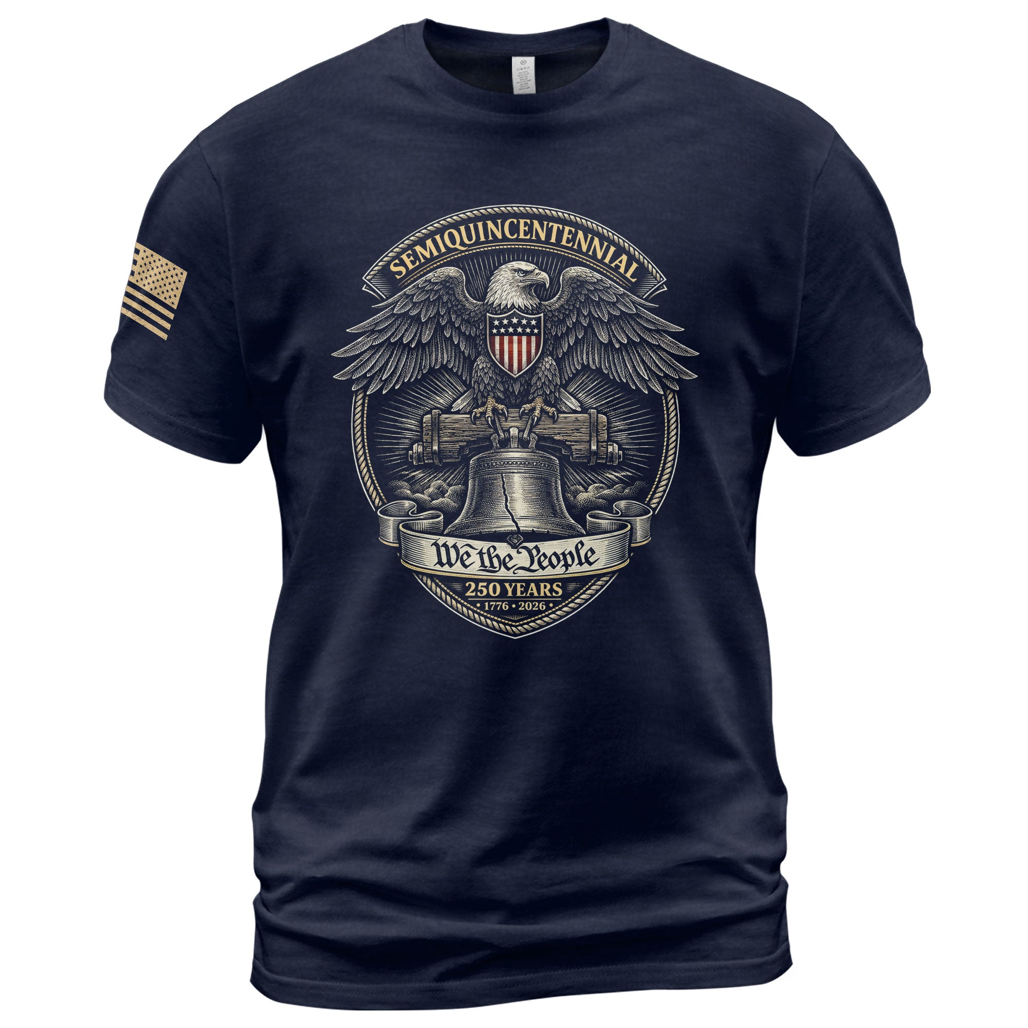 America 250th Anniversary T-Shirt (1776-2026) – We The People, Liberty Bell & Eagle Patriotic Tee