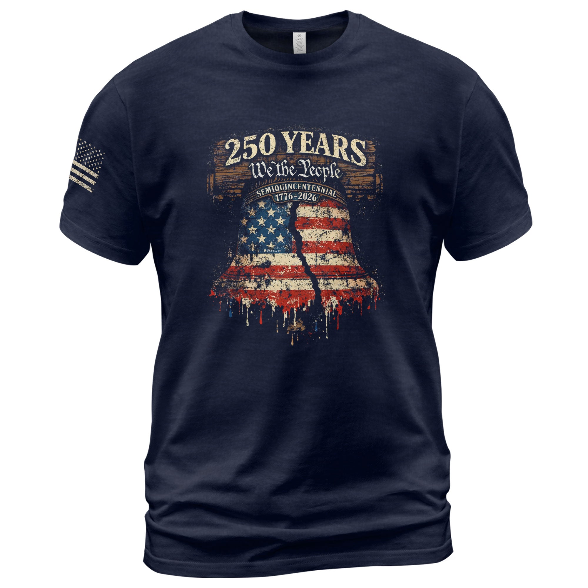 America 250th Anniversary 1776-2026 T-Shirt – We The People 250 Years Liberty Bell Patriotic Tee