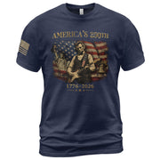Liberty Bell Statue of Liberty Lincoln Guitar Shirt US Flag Patriotic 1776 2026 Tee