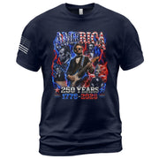 Abraham Lincoln Guitar Shirt Patriotic 1776 2026 American Pride Tee