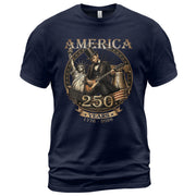 Lincoln Rock Guitar Patriotic T-Shirt - Vintage Statue of Liberty 1776 2026 Apparel