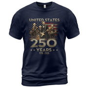 1776-2026 Presidents Band Graphic T Shirt - Lincoln Patriotic Unisex Summer Tee - Rust Field Wear