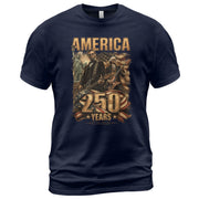 Patriotic America 250 Years Presidents T Shirt Lincoln Washington Graphic Unisex Top