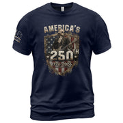 George Washington Guitar T-Shirt 1776-2026 Patriotic Graphic Tee Historical Anniversary Gift