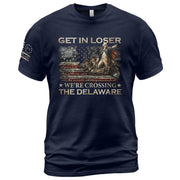 The Delaware Crossing Patriotic Tee - Historic 1776-2026 Commemorative Cotton Apparel