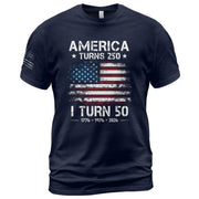 1976 Limited Edition 50th Birthday T-Shirt - Celebrating 250 Years of History 1776-2026