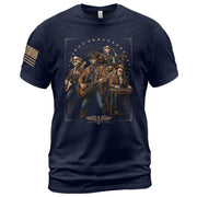 Patriotic Abraham Lincoln Country Band Tee - Vintage Historical Graphic Apparel