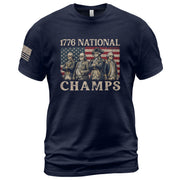 1776 National Champs Graphic Tee – Classic Founding Fathers American Pride T-Shirt