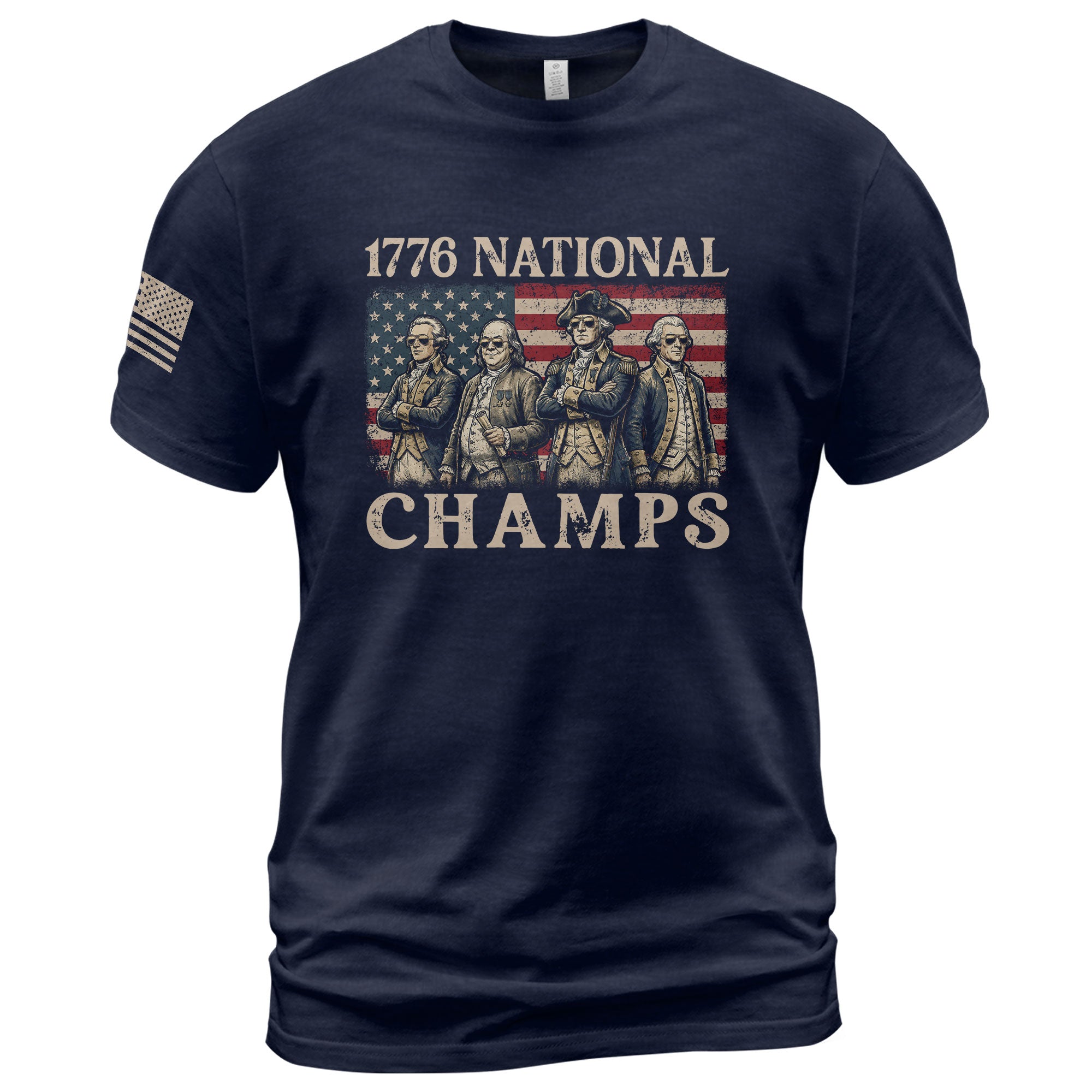 1776 National Champs Graphic Tee – Classic Founding Fathers American Pride T-Shirt