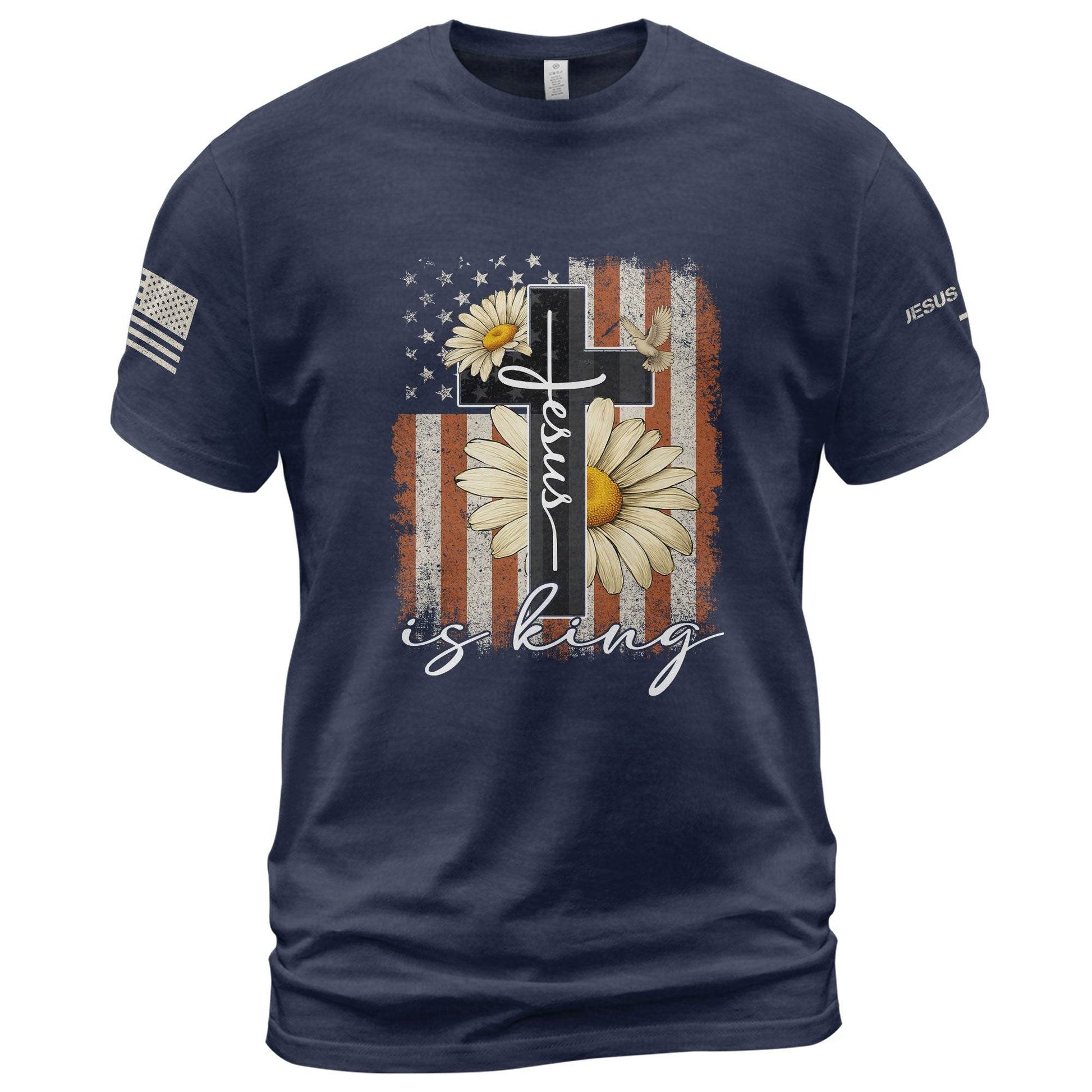 Jesus Is King Christian T-Shirt - Rust Field Wear