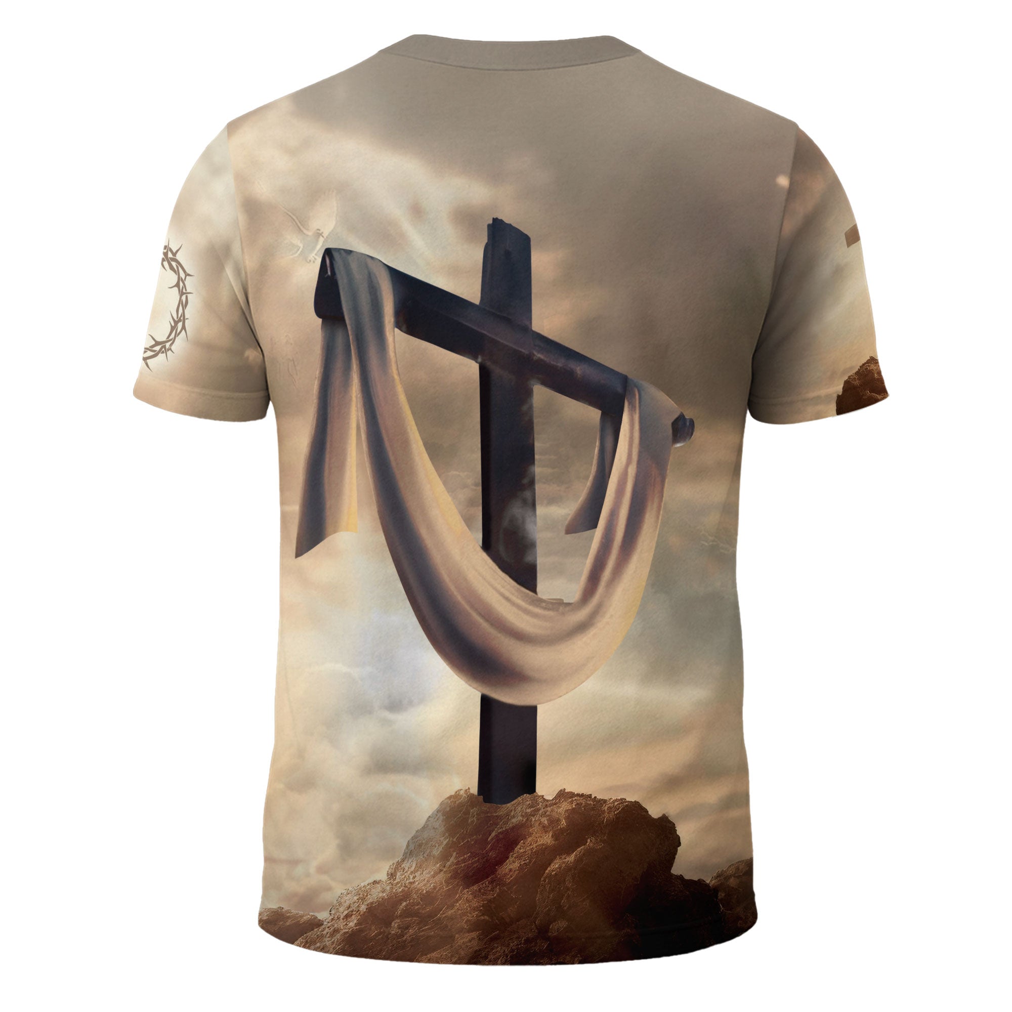 Lion Cross Resurrection Christian T-Shirt