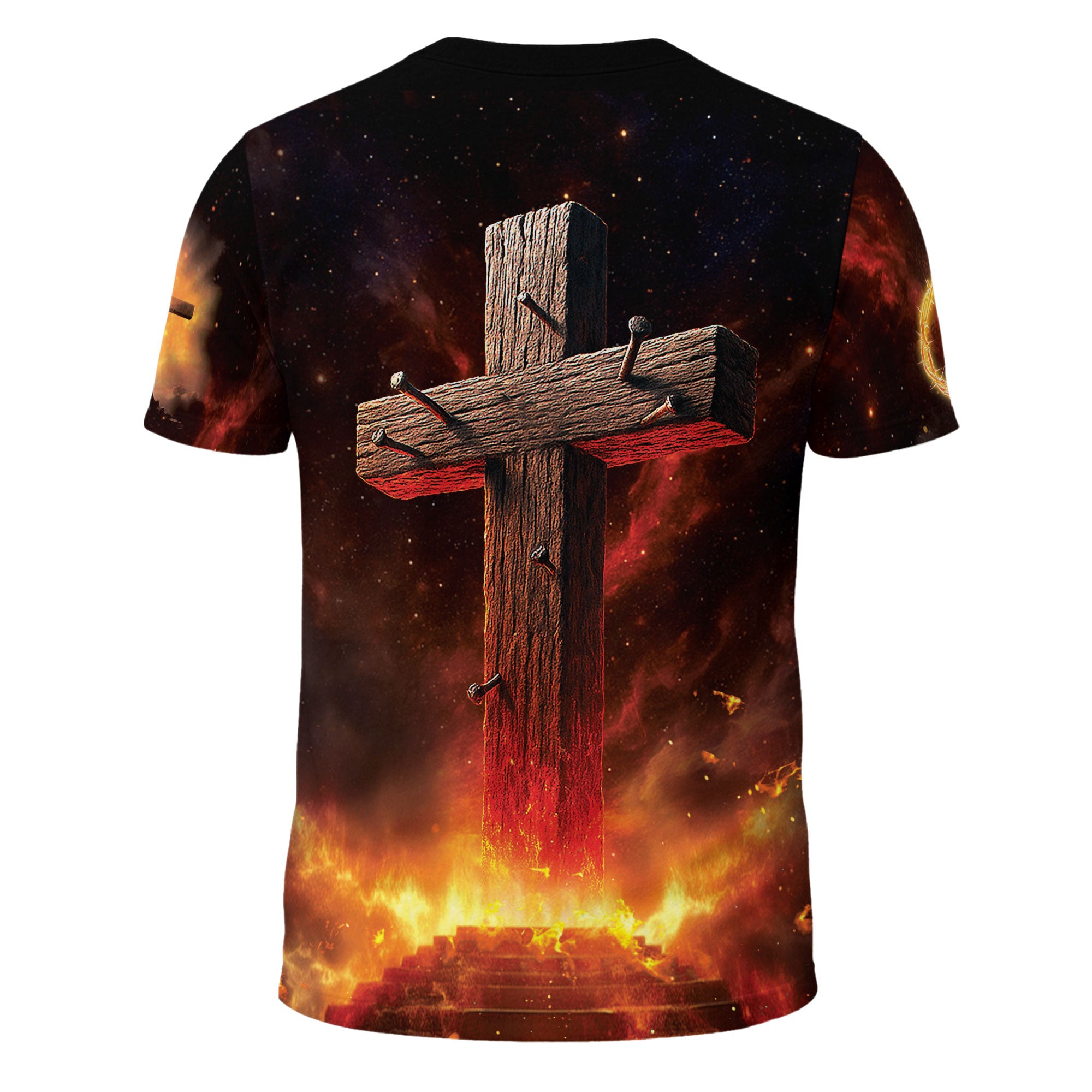 Iron Sharpens Iron Proverbs 27:17 Fiery Lion Christian T-Shirt
