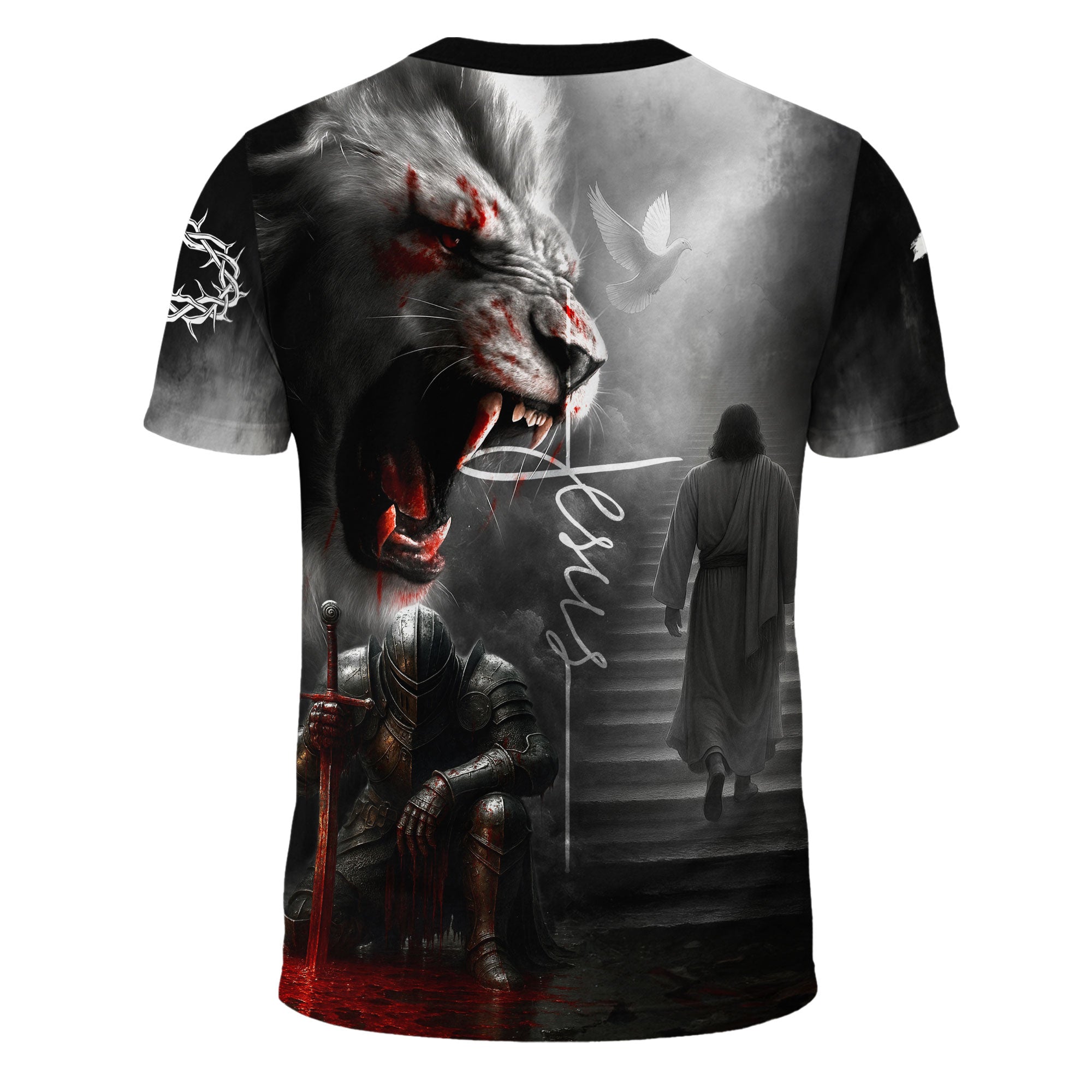 I Can’t But I Know A Guy Jesus Cross Lion Redemption Warrior Christian T-Shirt