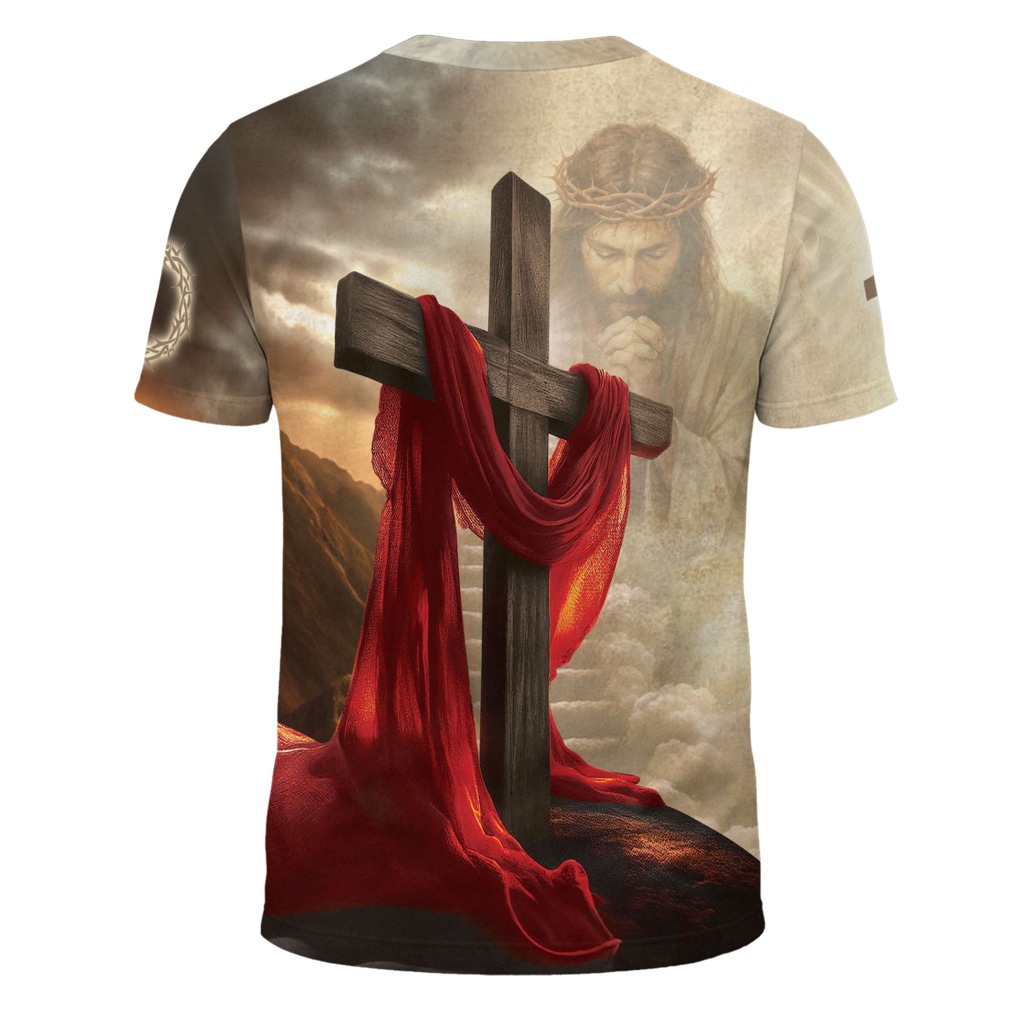Jesus The Way The Truth The Life Lion and Cross Christian T-Shirt - Rust Field Wear
