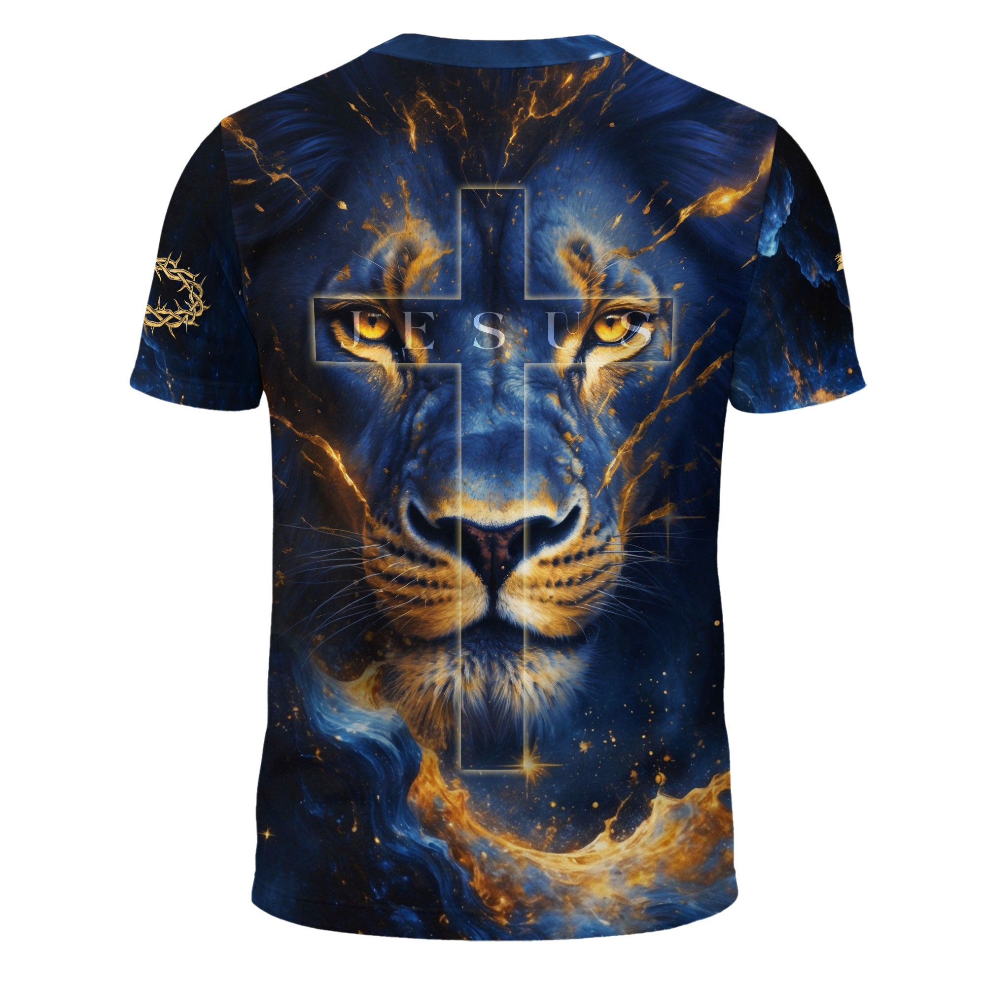 Revelation Blue Lion “Jesus Is Coming Back” Christian T-Shirt