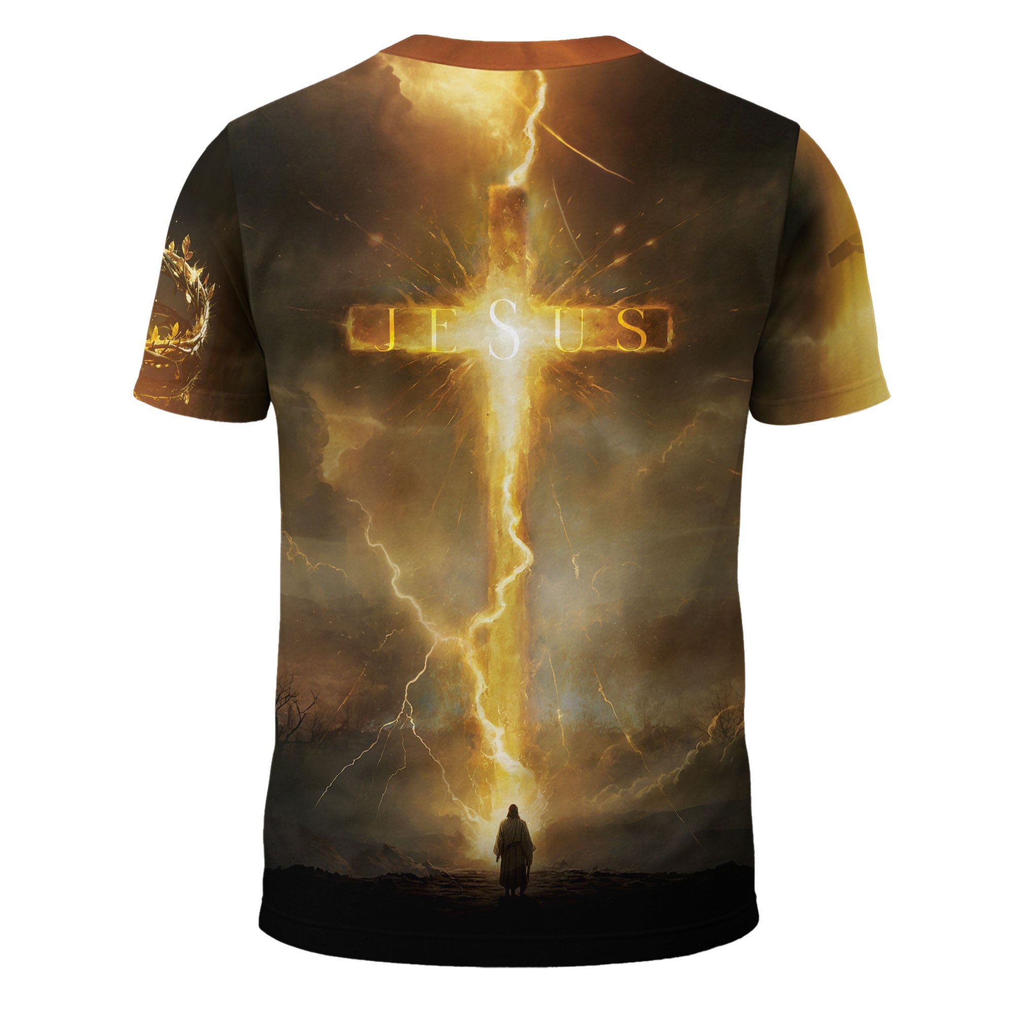Revelation Light “Jesus Is Coming Back” Lion and Cross Christian T-Shirt