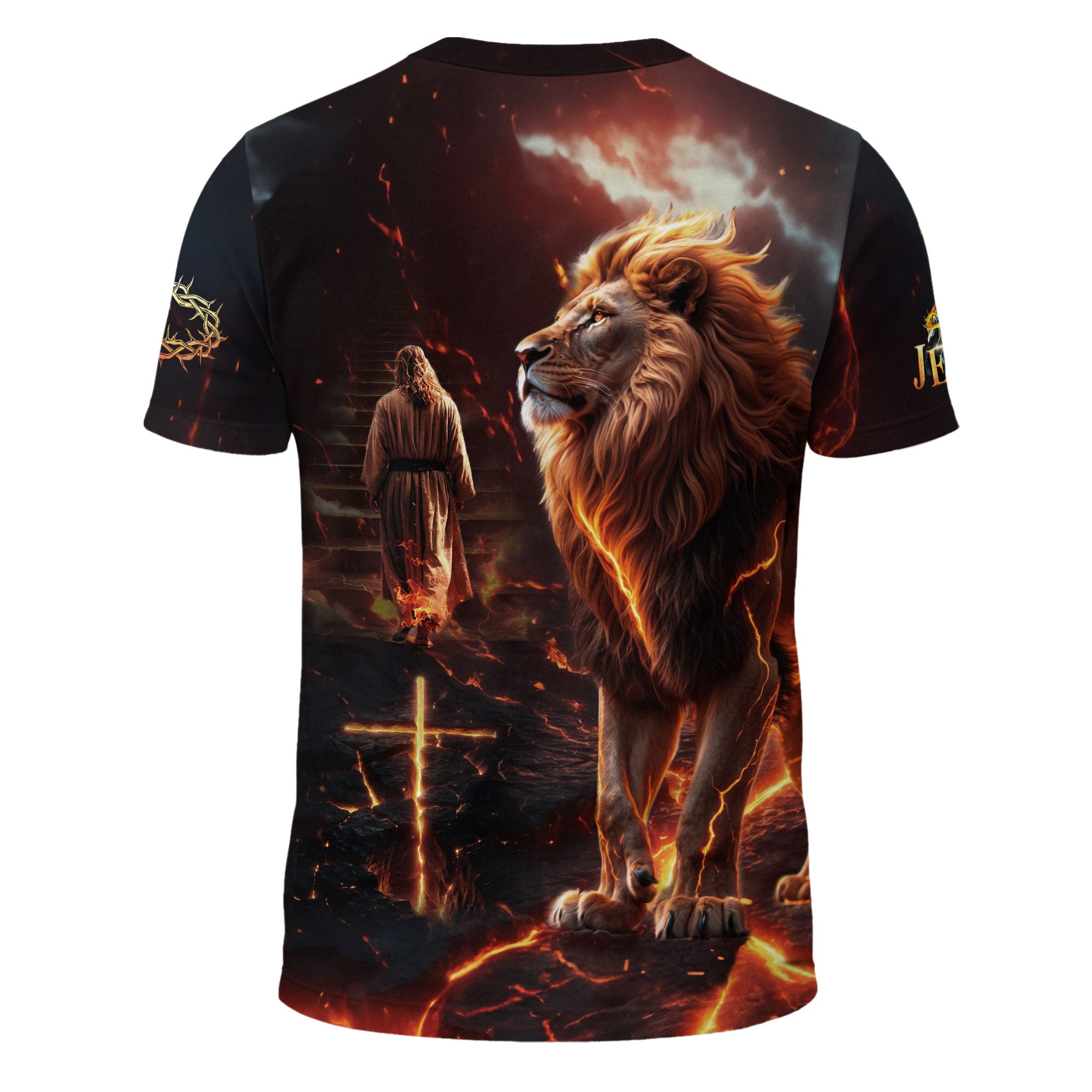 I Can’t But I Know A Guy Jesus Cross Lion Of Judah Fire Christian Faith T-Shirt