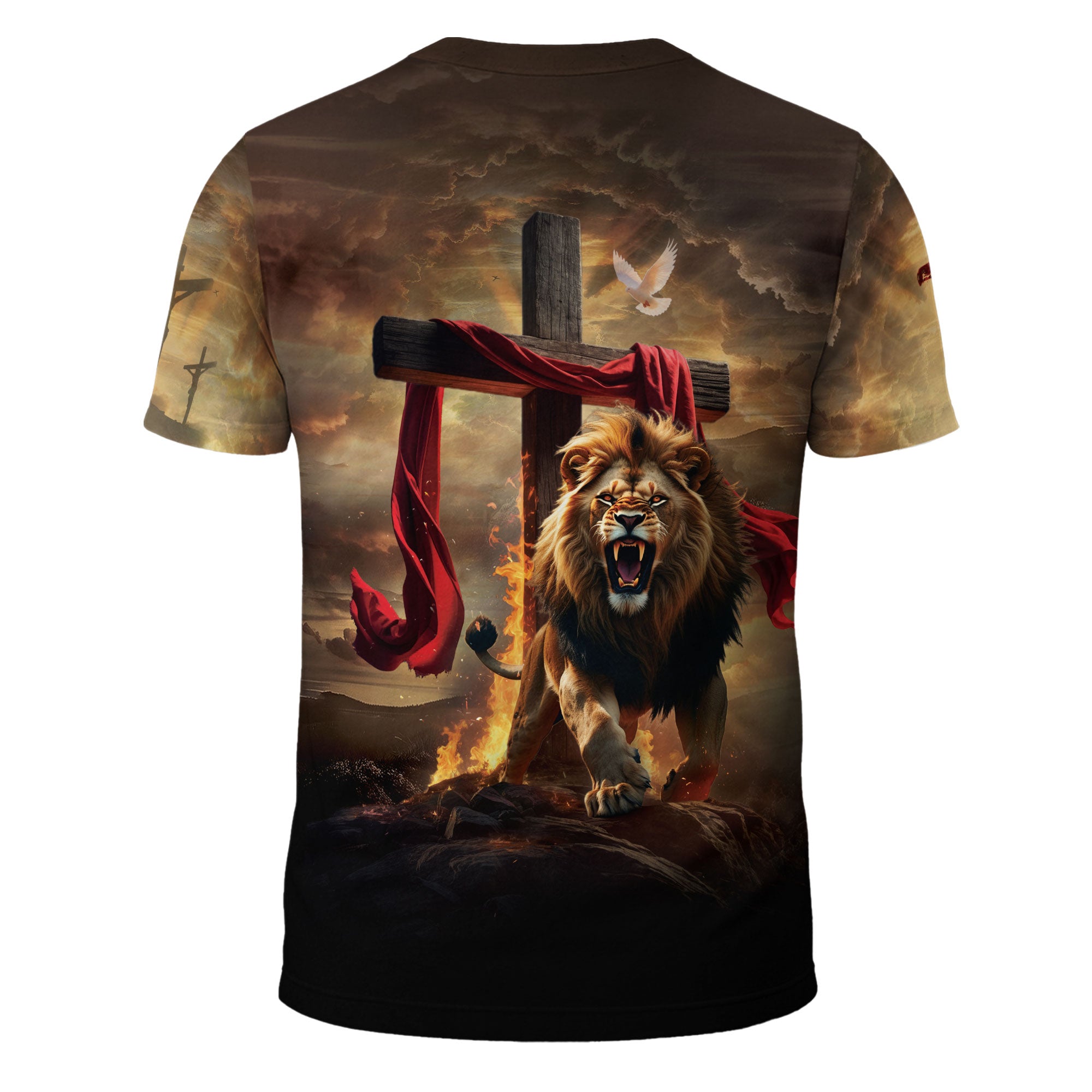 I Can’t But I Know A Guy Christian T-Shirt Jesus Lion Cross Design Religious