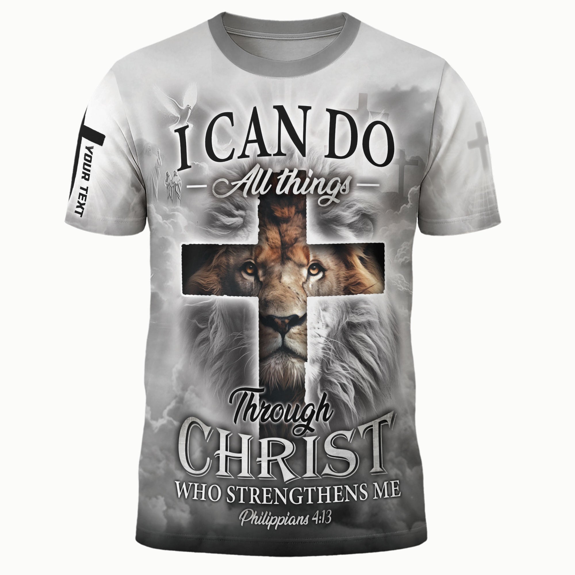 Custom Raise The Cross. Roar Like A Lion T-shirt