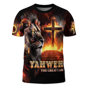 Yahweh Flame of Majesty T-Shirt - Rust Field Wear
