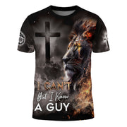 I Can't But He Can Fiery Lion Of Judah Christian T-Shirt