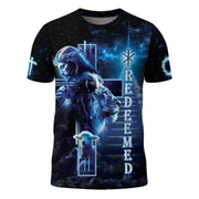Redeemed By The Cosmic King Lion Lamb And Savior T-Shirt - Rust Field Wear