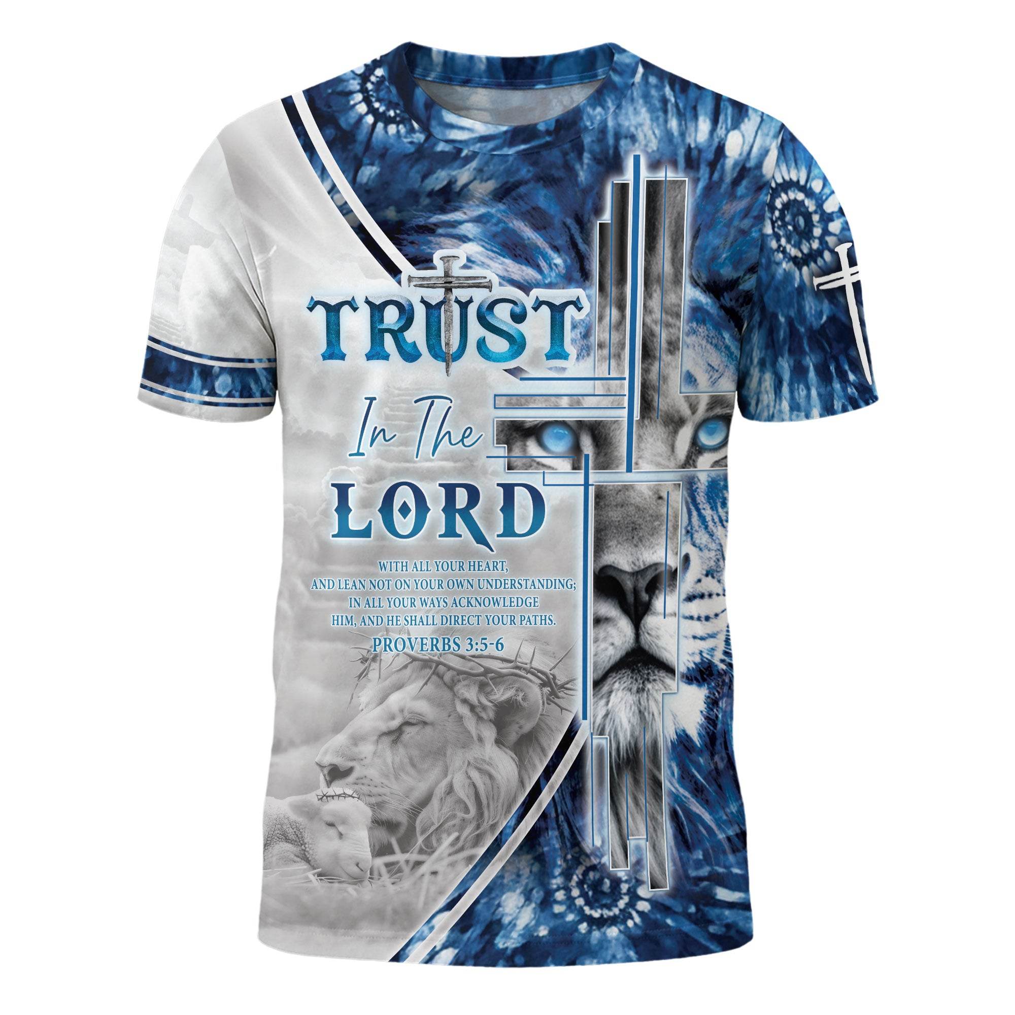 He Shall Direct Your Paths Proverbs 3:5-6 Christian T-Shirt - Rust Field Wear