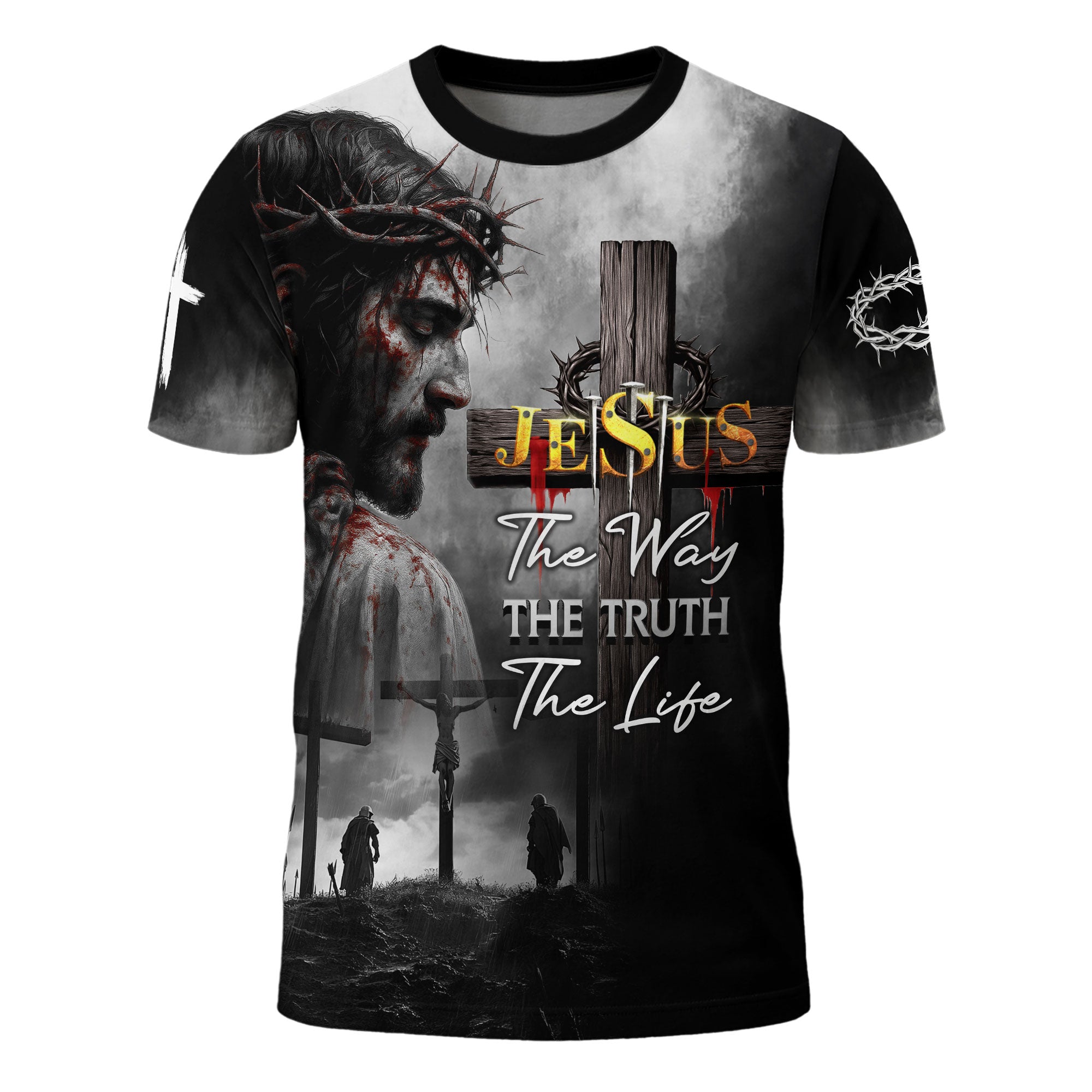 Jesus The Way The Truth The Life Blood Redemption Christian Shirt