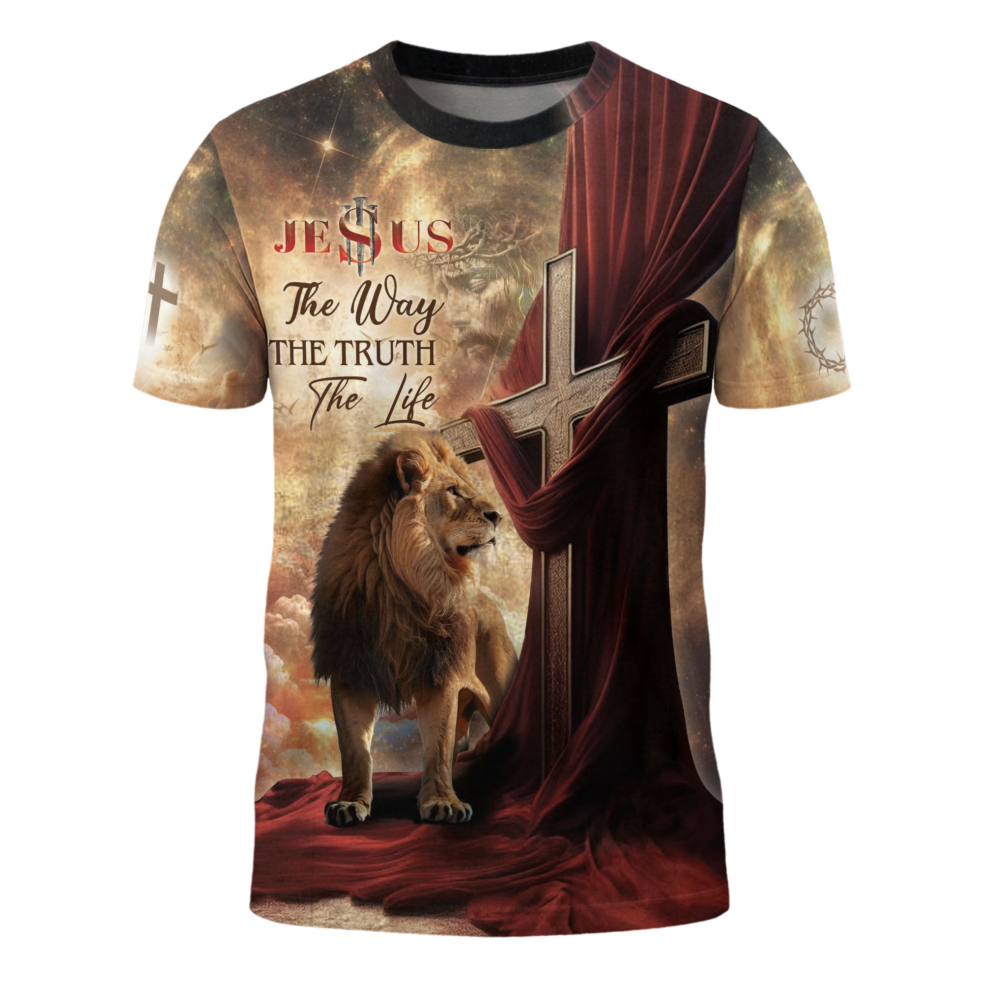 The Lion And The Path To Life "The Way The Truth The Life" T-Shirt