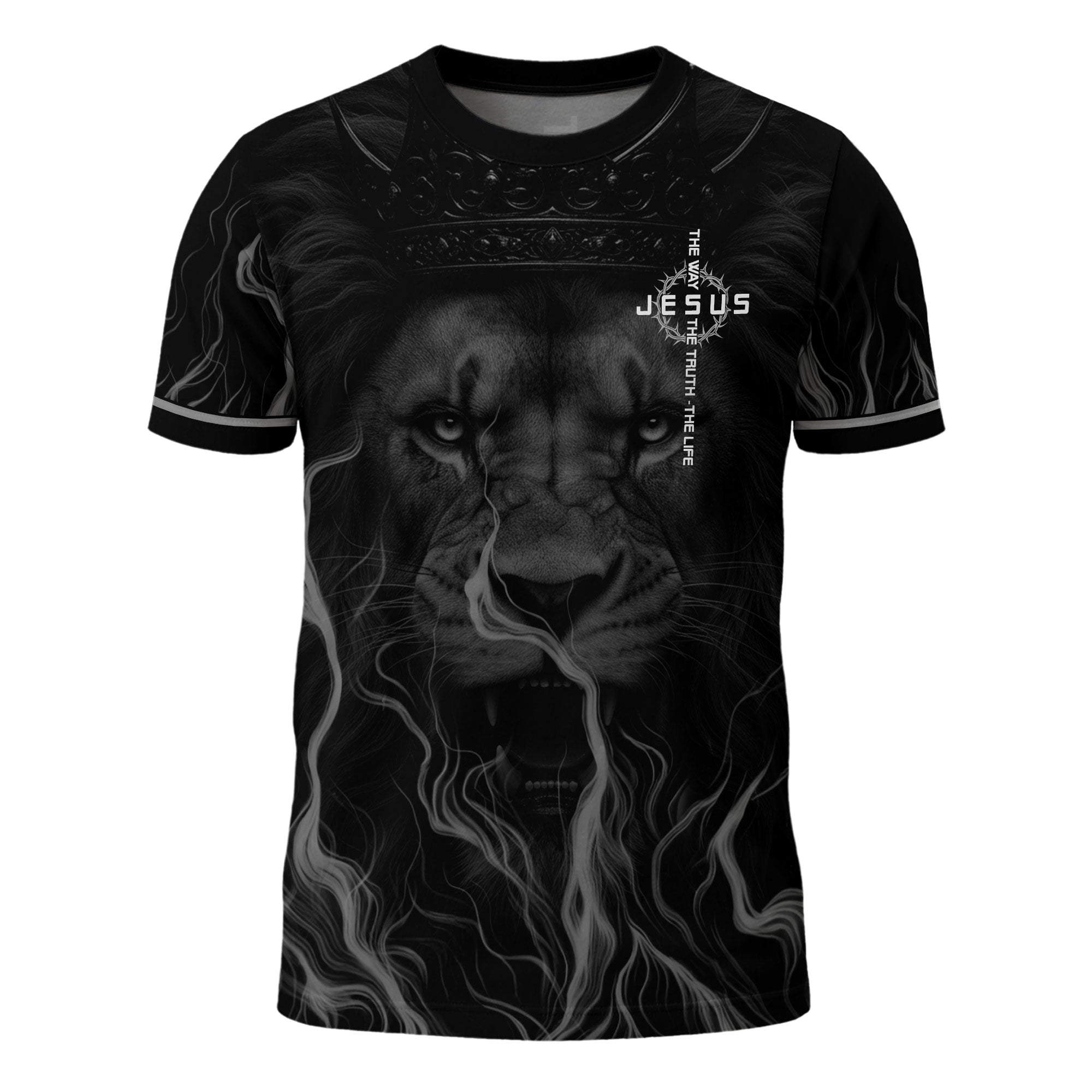 Jesus The Way The Truth The Life Lion of Judah Christian T-Shirt