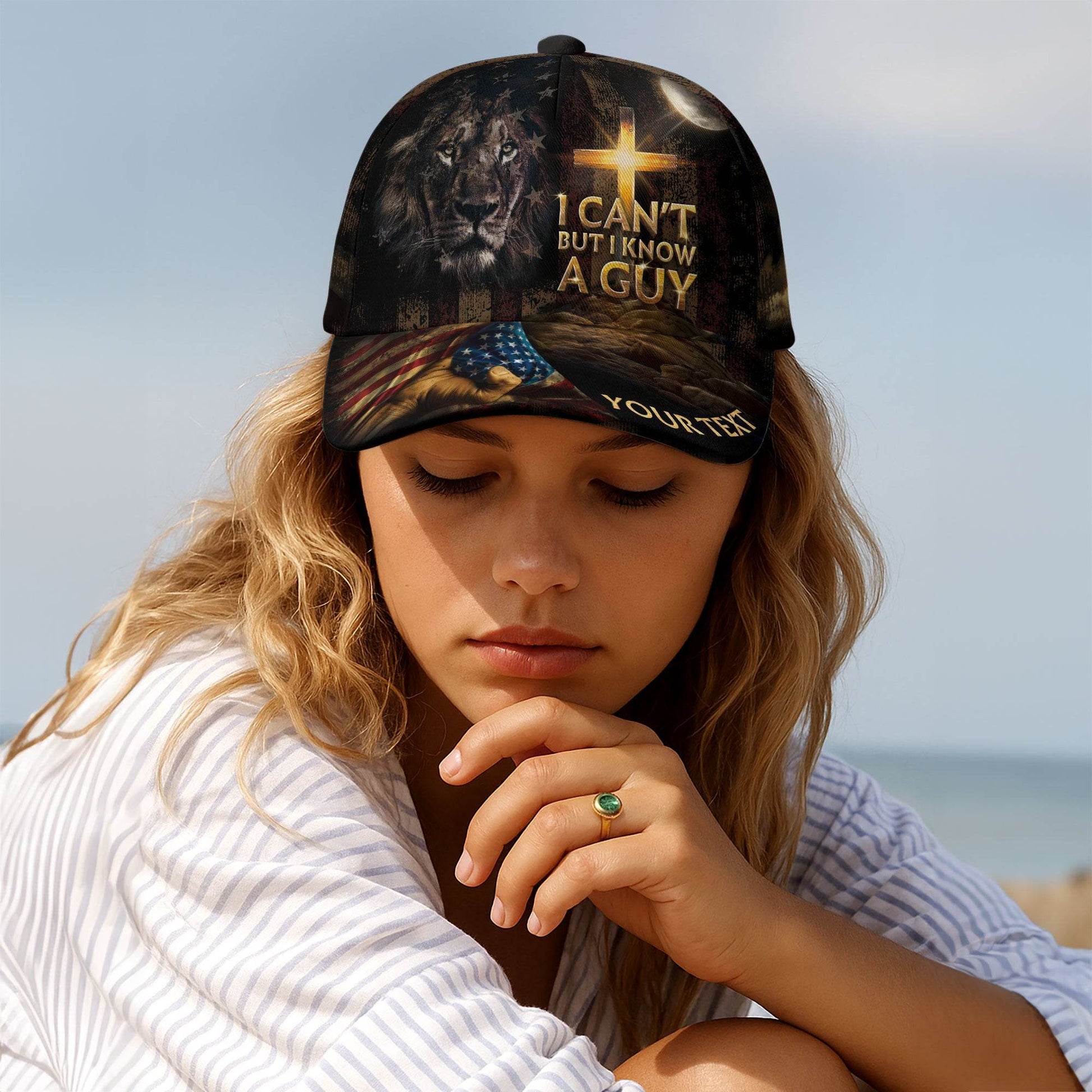 Lion of Faith – I Know a Guy Customized Hat - Rust Field Wear