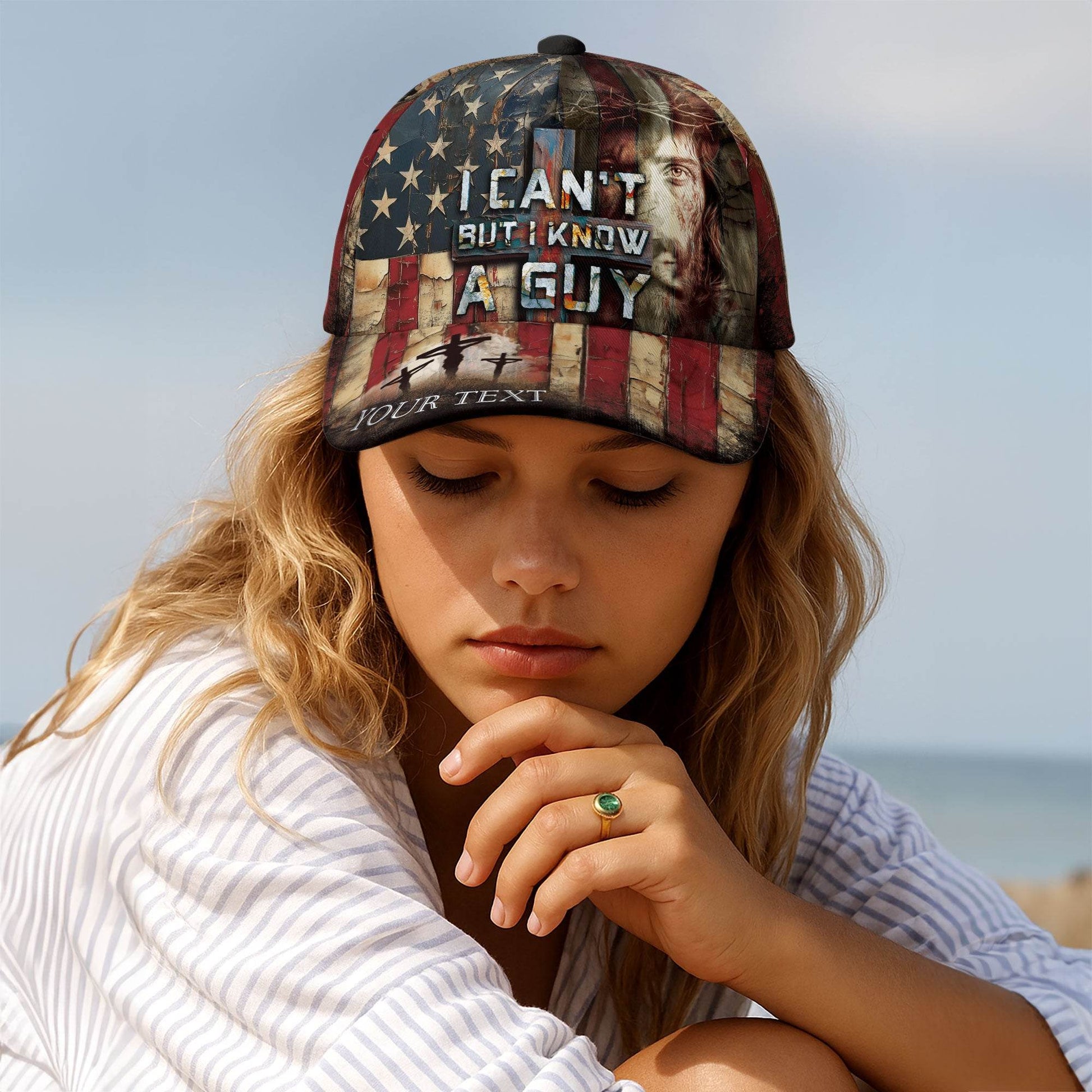 I Know a Guy – Redeemed Flag Customized Hat - Rust Field Wear
